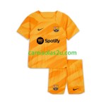 Camisolas de futebol FC Barcelona Guarda Redes Criança Equipamento Quarto 2023/24 Manga Curta